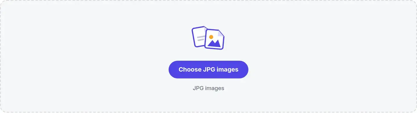 Frisqoo JPG to WebP drop area before adding images