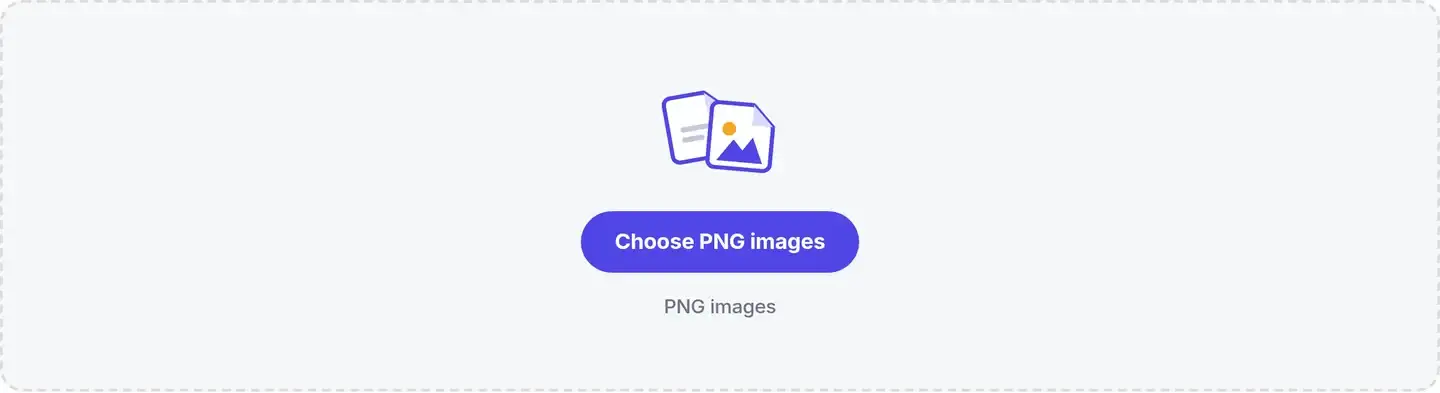 Frisqoo PNG to JPG drop area before adding images