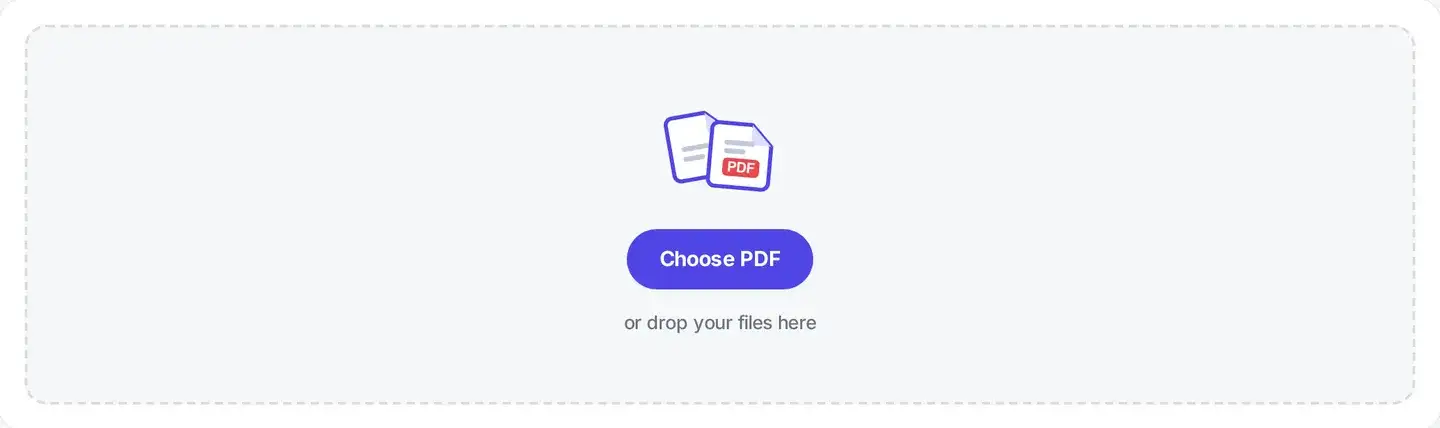 The Redact PDF drop area, ready for a file